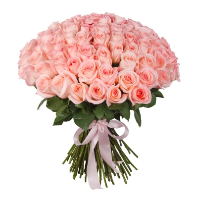 Букет из 101 розовой розы – символ бесконечной нежности Чаплыгин Липецкая область
