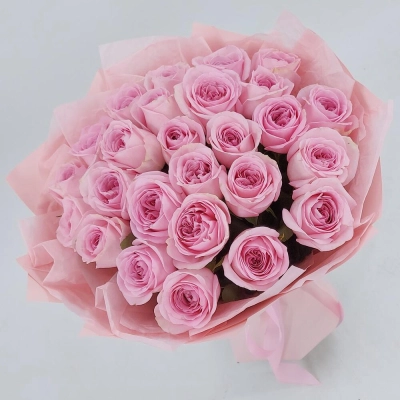 Букет из нежно-розовых роз – элегантность в каждом лепестке Чаплыгин Липецкая область
