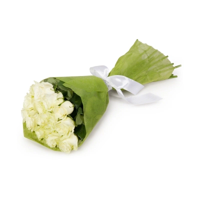 Букет из белых роз в фетре Чаплыгин Липецкая область