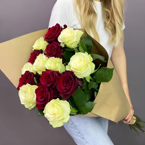 Букет «Инь-Ян» – гармония страсти и чистоты Чаплыгин Липецкая область