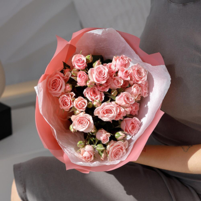 Букет «Поцелуй принцессы»  – нежные кустовые розы в королевском стиле Чаплыгин Липецкая область