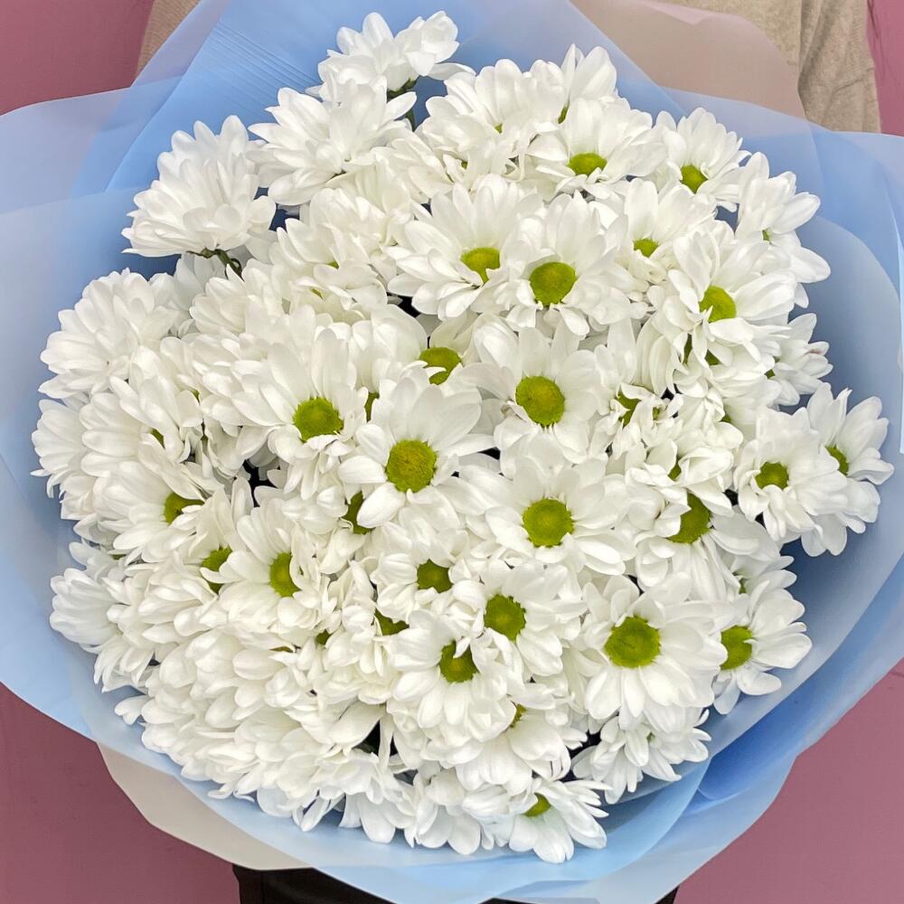 Букет «Ромашковое поле» – свежесть белых хризантем Чаплыгин Липецкая область