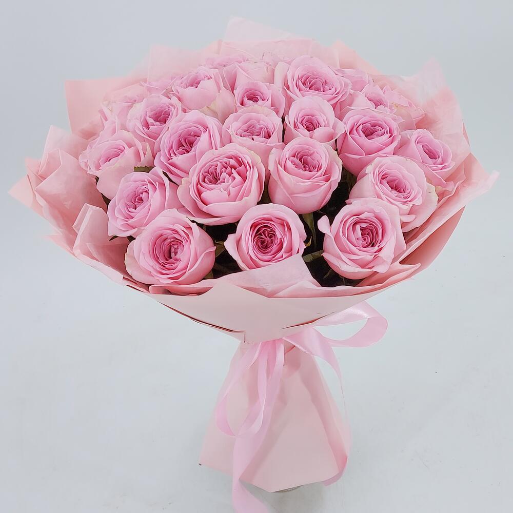 Букет из нежно-розовых роз – элегантность в каждом лепестке Чаплыгин Липецкая область