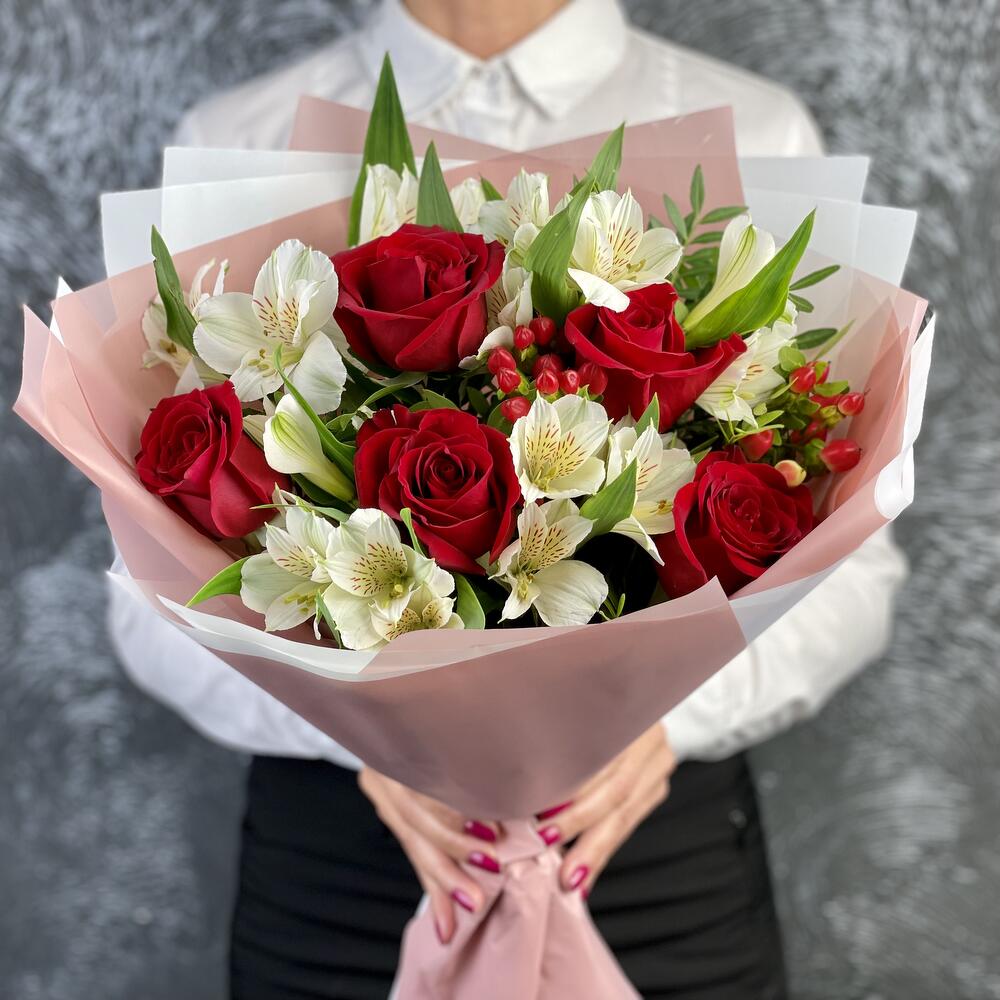 Букет «Нуар» – контраст страсти и нежности Чаплыгин Липецкая область