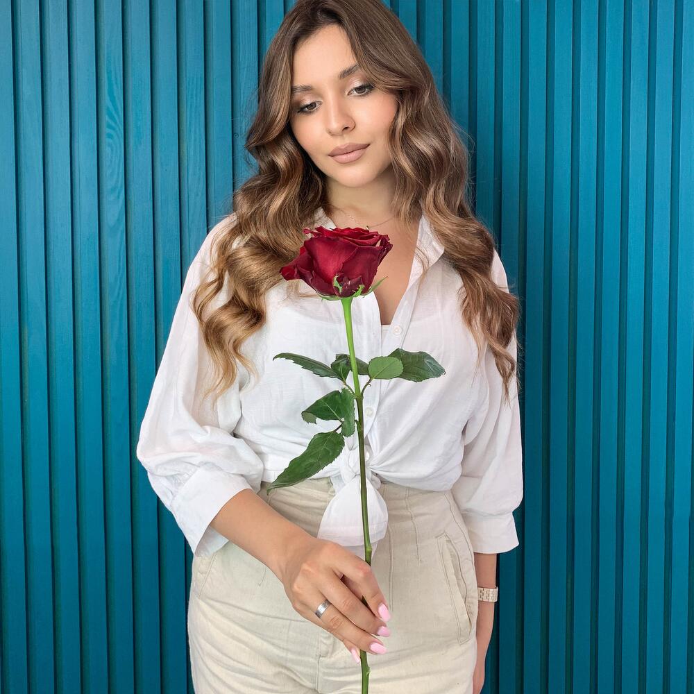 Комплимент из красной эквадорской розы – минимализм роскоши Чаплыгин Липецкая область