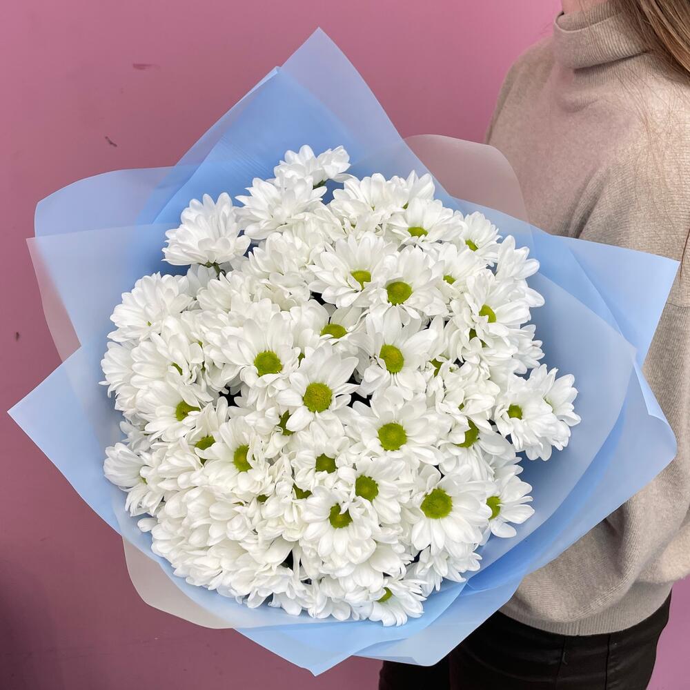 Букет «Ромашковое поле» – свежесть белых хризантем Чаплыгин Липецкая область